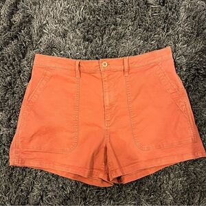 Madewell High Waist Shorts in Terracotta
